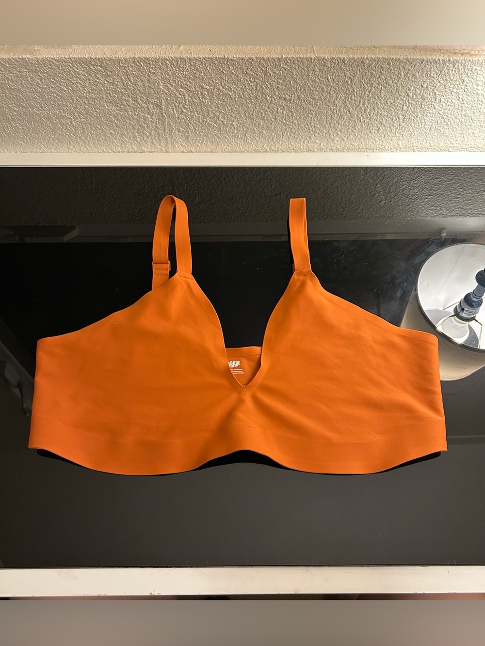 Parade size 3 orange seamless bra bralette plus size